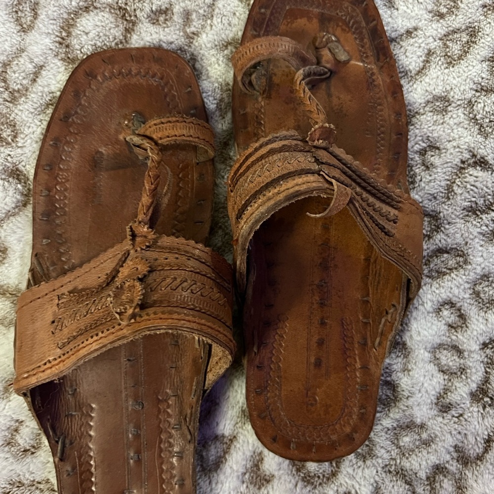 Brown Leather Sandals